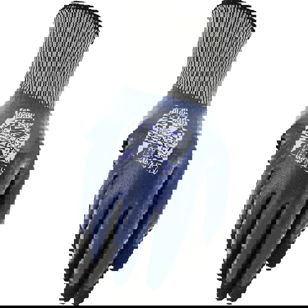 General Purpose Work Gloves: Medium, Nitrile Coated, Nylon